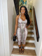 Wild Nights Snake Print Two-Piece Set